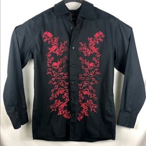 Dragonfly Men’s Long Sleeve Button Down Shirt XL